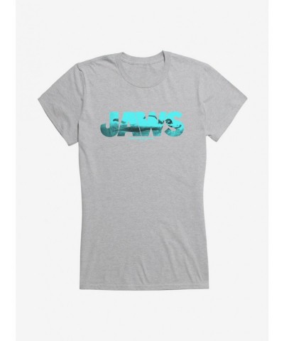 Crazy Deals Jaws Script Ocean Imagery Girls T-Shirt $6.57 T-Shirts