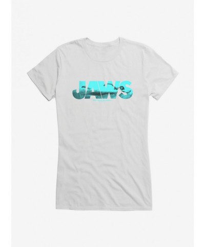 Crazy Deals Jaws Script Ocean Imagery Girls T-Shirt $6.57 T-Shirts