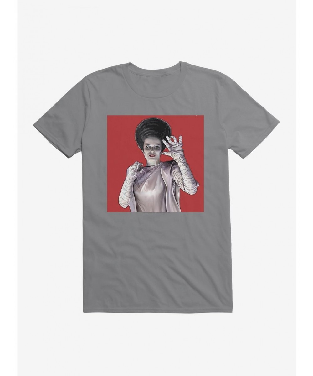 Trendy Universal Monsters Bride Of Frankenstein Hands T-Shirt $9.37 T-Shirts