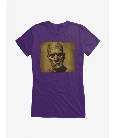 Bestselling Universal Monsters The Mummy Head Shot Girls T-Shirt $8.96 T-Shirts