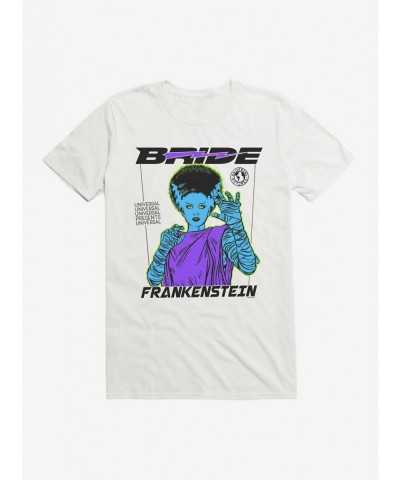 Bestselling Universal Monsters Bride Of Frankenstein Scared T-Shirt $9.18 T-Shirts