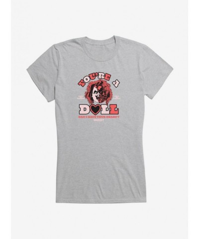 Flash Deal Chucky You're A Doll Girls T-Shirt $9.36 T-Shirts