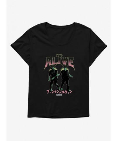 Flash Deal Universal Monsters Frankenstein It's Alive Girls T-Shirt Plus Size $10.52 T-Shirts