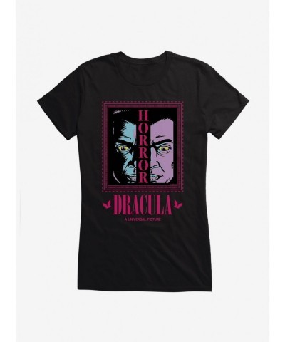 Unique Universal Monsters Dracula Two-Faced Girls T-Shirt $6.18 T-Shirts