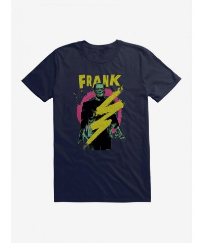 Seasonal Sale Universal Monsters Frankenstein Lightning Bolt T-Shirt $6.69 T-Shirts