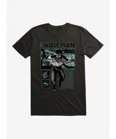 Bestselling Universal Monsters The Wolf Man From Man To Beast T-Shirt $6.12 T-Shirts