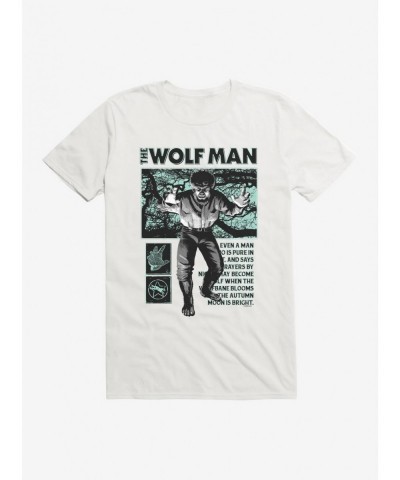 Bestselling Universal Monsters The Wolf Man From Man To Beast T-Shirt $6.12 T-Shirts