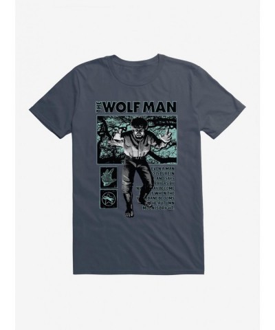 Bestselling Universal Monsters The Wolf Man From Man To Beast T-Shirt $6.12 T-Shirts