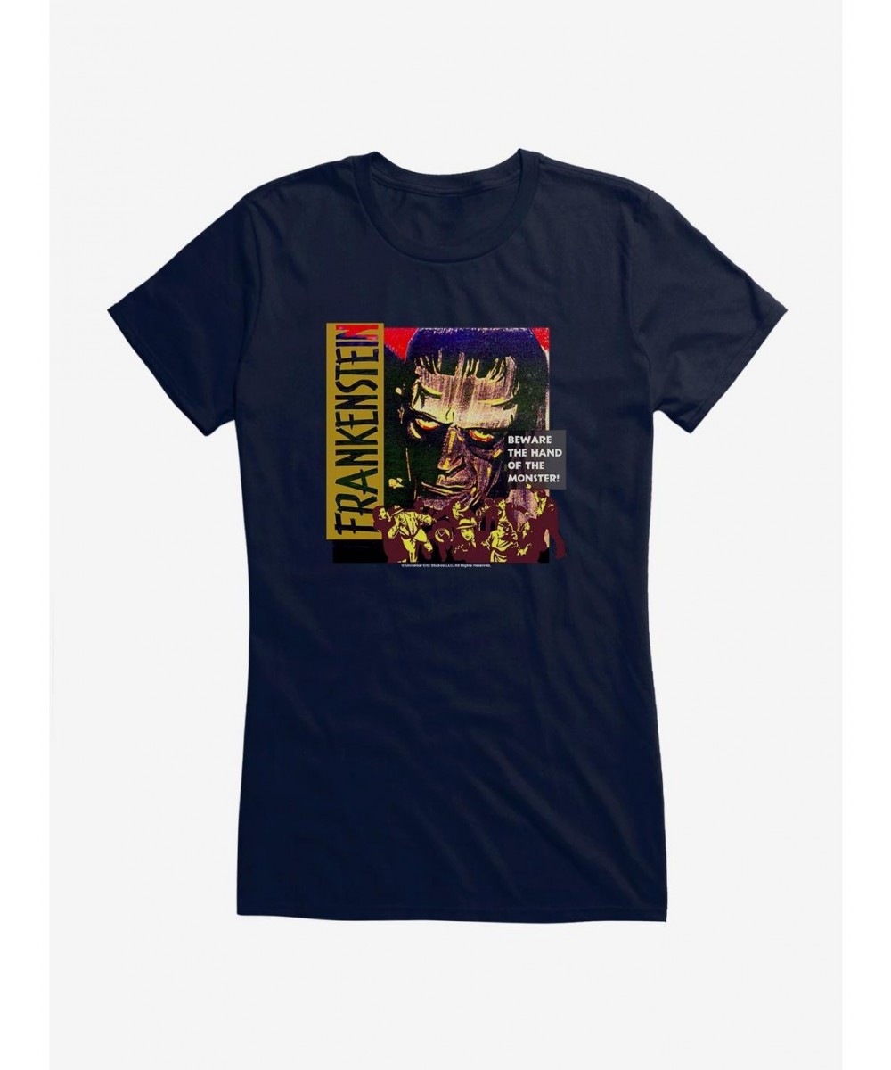 Best Deal Frankenstein Beware The Hand of the Monster Girls T-Shirt $5.98 T-Shirts