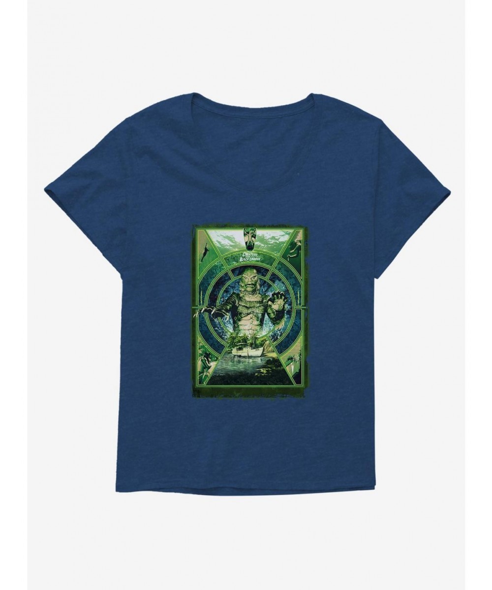 Sale Item Creature From The Black Lagoon Original Horror Show Key Hole Girls T-Shirt Plus Size $7.40 T-Shirts