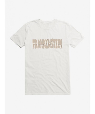 High Quality Universal Monsters Frankenstein Font Stitches T-Shirt $9.37 T-Shirts