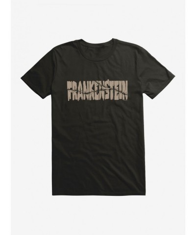 High Quality Universal Monsters Frankenstein Font Stitches T-Shirt $9.37 T-Shirts