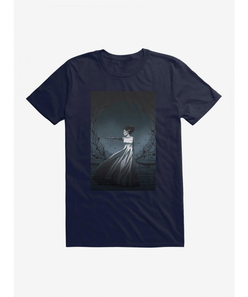 Big Sale Universal Monsters Bride Of Frankenstein Pose T-Shirt $8.22 T-Shirts