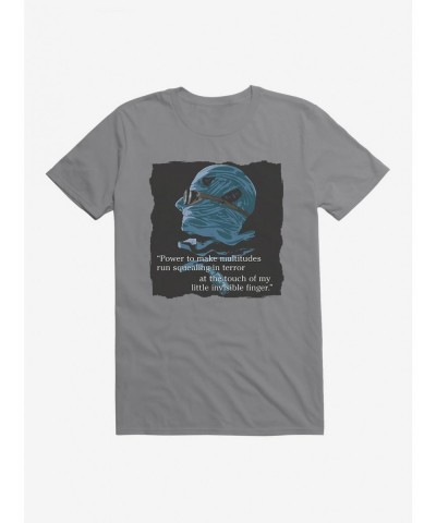 Discount Sale The Invisible Man Power Quote T-Shirt $8.80 T-Shirts