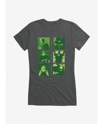 Pre-sale Universal Monsters Frankenstein Glitch Girls T-Shirt $8.17 T-Shirts