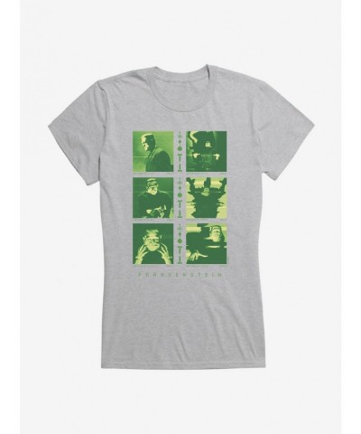 Pre-sale Universal Monsters Frankenstein Glitch Girls T-Shirt $8.17 T-Shirts