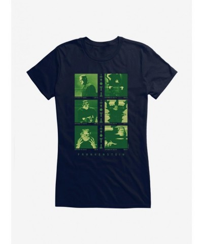 Pre-sale Universal Monsters Frankenstein Glitch Girls T-Shirt $8.17 T-Shirts