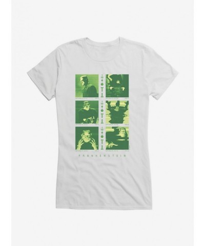 Pre-sale Universal Monsters Frankenstein Glitch Girls T-Shirt $8.17 T-Shirts