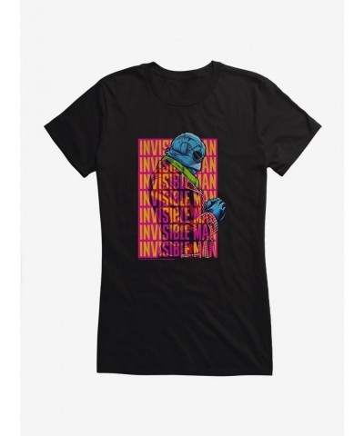 Unique The Invisible Man Lettering Girls T-Shirt $8.37 T-Shirts