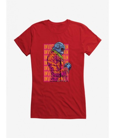 Unique The Invisible Man Lettering Girls T-Shirt $8.37 T-Shirts