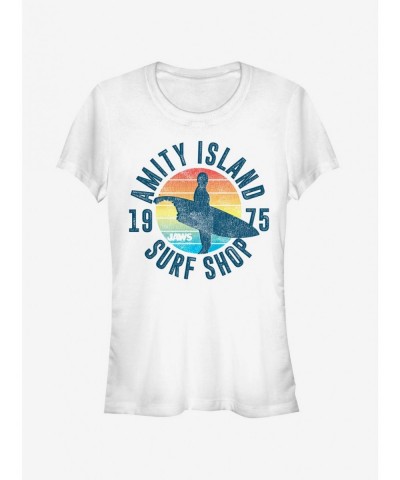 Limited Time Special Retro Amity Island Surf Shop Girls T-Shirt $6.57 T-Shirts