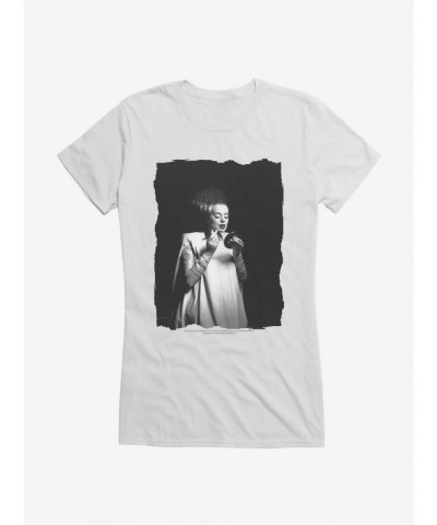 New Arrival Universal Monsters Bride Of Frankenstein Make Up Girls T-Shirt $6.57 T-Shirts