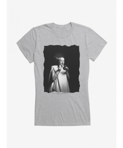 New Arrival Universal Monsters Bride Of Frankenstein Make Up Girls T-Shirt $6.57 T-Shirts