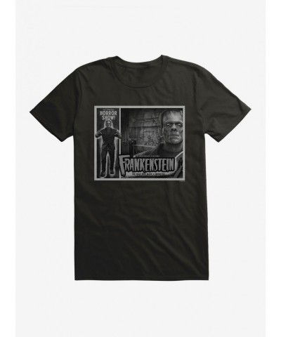 Trendy Frankenstein Black & White The Man Who Made A Monster T-Shirt $9.37 T-Shirts