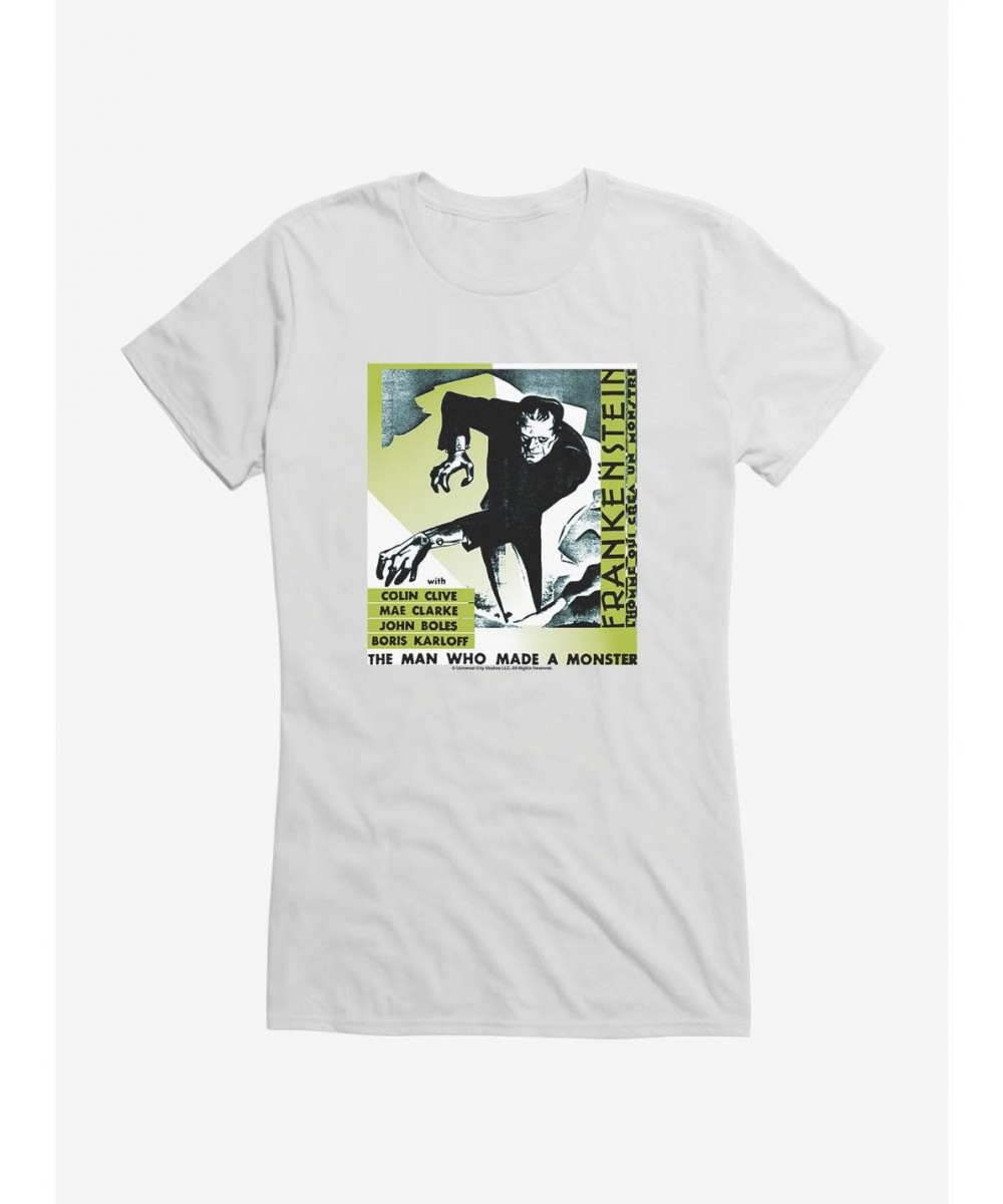 High Quality Frankenstein The Man Who Made A Monster Girls T-Shirt $9.56 T-Shirts