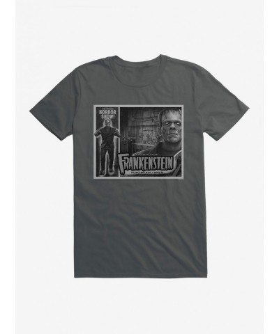 Trendy Frankenstein Black & White The Man Who Made A Monster T-Shirt $9.37 T-Shirts