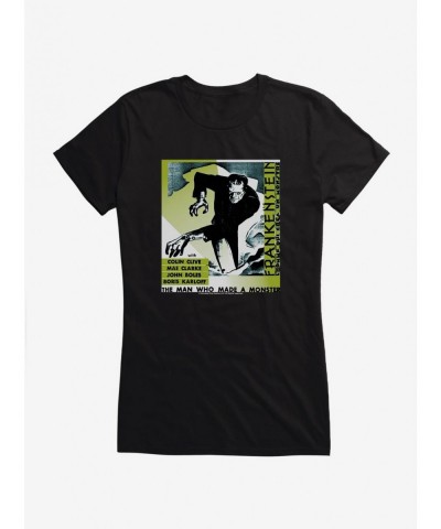 High Quality Frankenstein The Man Who Made A Monster Girls T-Shirt $9.56 T-Shirts