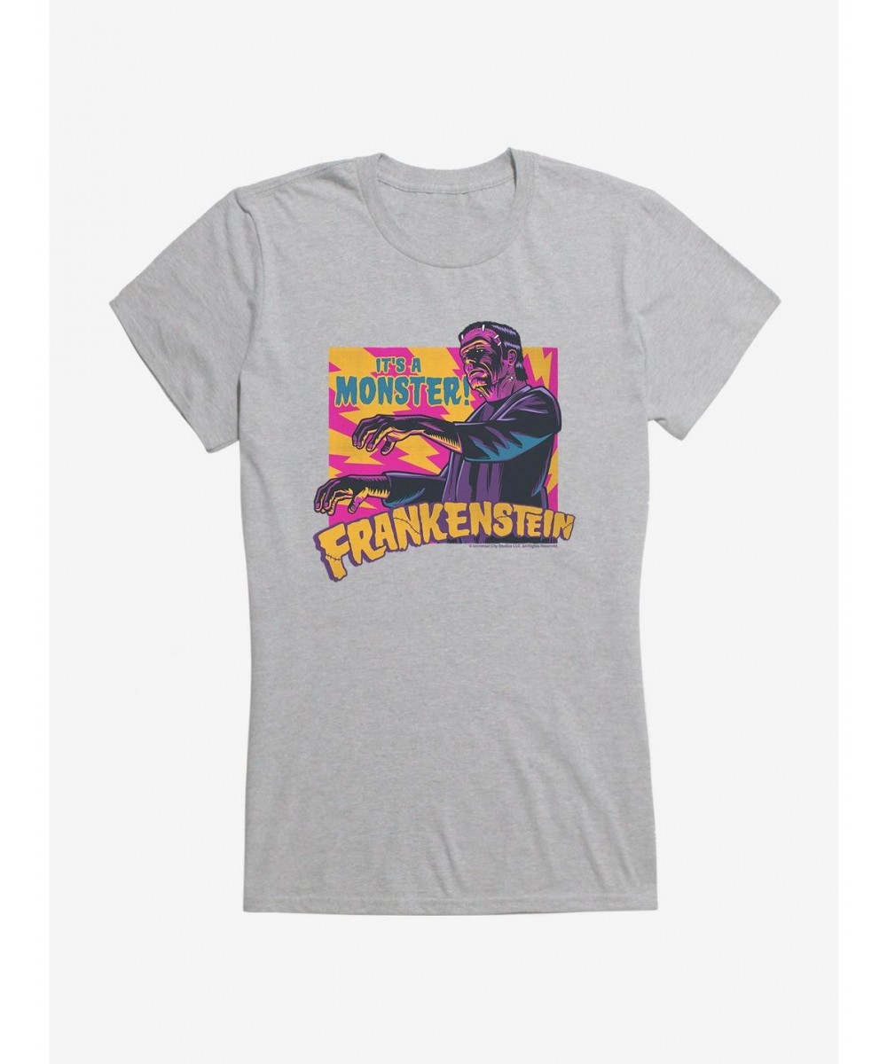 Unique Frankenstein It's A Monster Girls T-Shirt $6.97 T-Shirts