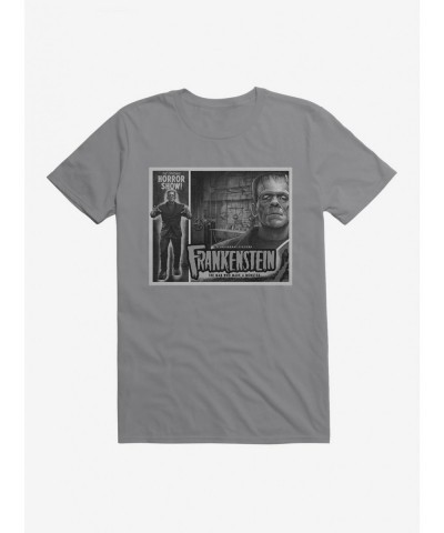 Trendy Frankenstein Black & White The Man Who Made A Monster T-Shirt $9.37 T-Shirts