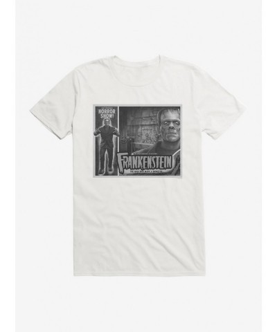 Trendy Frankenstein Black & White The Man Who Made A Monster T-Shirt $9.37 T-Shirts