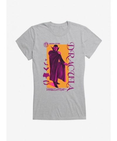 Flash Sale Universal Monsters Dracula Nocturnal Girls T-Shirt $9.56 T-Shirts