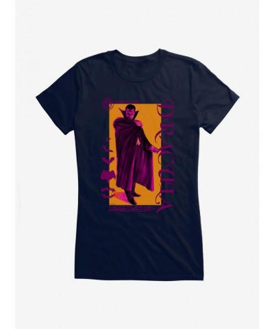 Flash Sale Universal Monsters Dracula Nocturnal Girls T-Shirt $9.56 T-Shirts