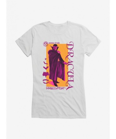 Flash Sale Universal Monsters Dracula Nocturnal Girls T-Shirt $9.56 T-Shirts