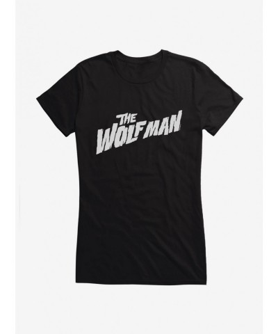 Low Price The Wolf Man Bold Font Girls T-Shirt $5.98 T-Shirts