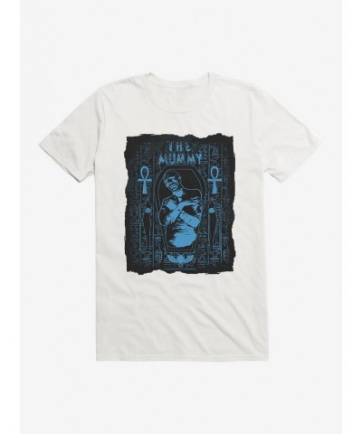 Unique Universal Monsters The Mummy Blue Tint Poster T-Shirt $8.22 T-Shirts