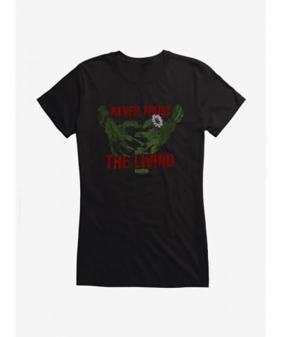 Trendy Universal Monsters Frankenstein Never Trust The Living Girls T-Shirt $8.37 T-Shirts