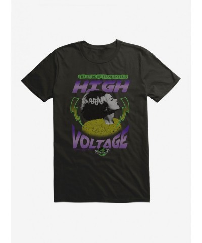 Big Sale Universal Monsters Bride Of Frankenstein High Voltage T-Shirt $7.84 T-Shirts