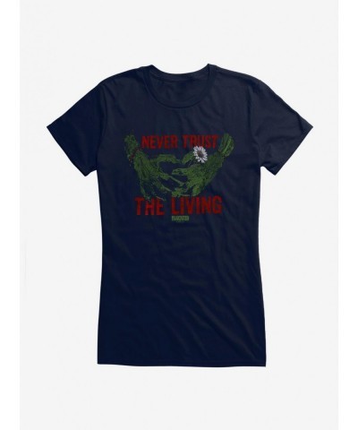 Trendy Universal Monsters Frankenstein Never Trust The Living Girls T-Shirt $8.37 T-Shirts