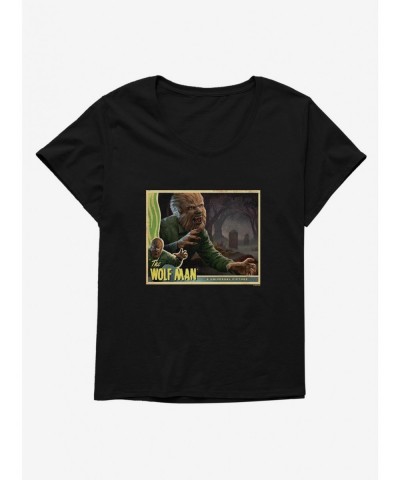 Limited Time Special The Wolf Man Movie Poster Girls T-Shirt Plus Size $10.64 T-Shirts