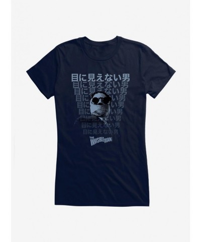 Pre-sale Universal Monsters The Invisible Man Japanese Characters Girls T-Shirt $9.36 T-Shirts