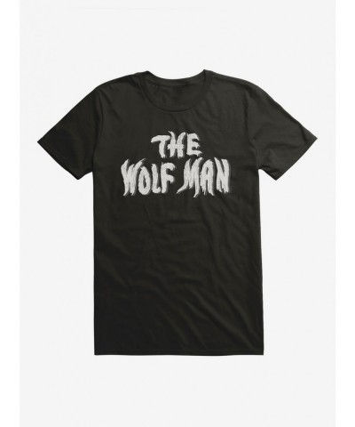 Seasonal Sale The Wolf Man Spooky Font T-Shirt $7.46 T-Shirts