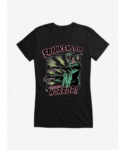 Pre-sale Discount Universal Monsters Frankenstein Nightmare Of Horror Girls T-Shirt $7.97 T-Shirts