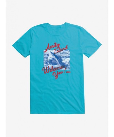 Low Price Jaws Welcome Card T-Shirt $6.12 T-Shirts