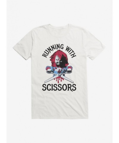 Clearance Chucky Running With Scissors T-Shirt $8.22 T-Shirts