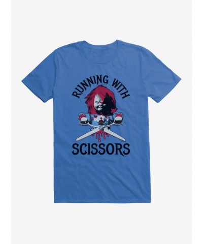 Clearance Chucky Running With Scissors T-Shirt $8.22 T-Shirts