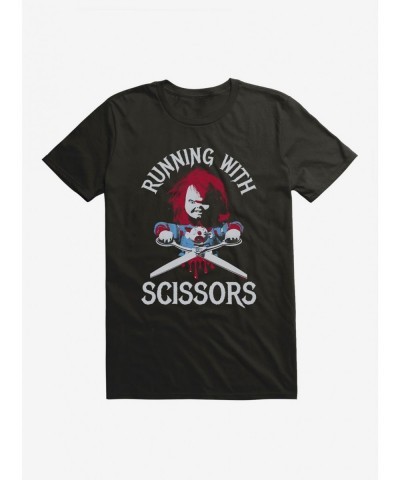 Clearance Chucky Running With Scissors T-Shirt $8.22 T-Shirts